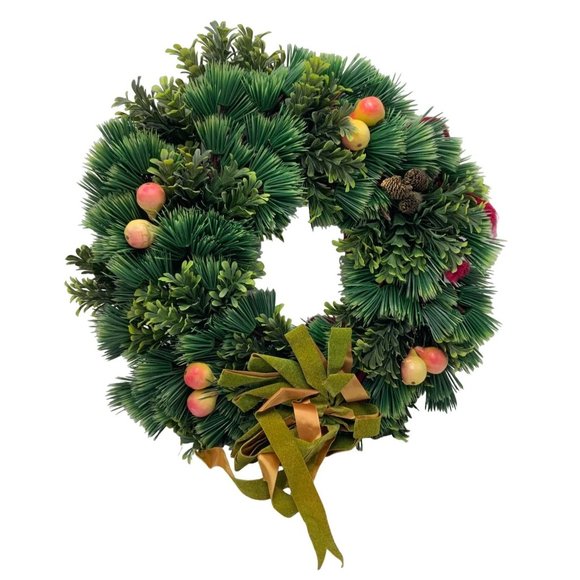 Hand Made Holiday Vintage Artificial Evergreen Wreath Christmas Holliday 6 Inch 197s Poshmark